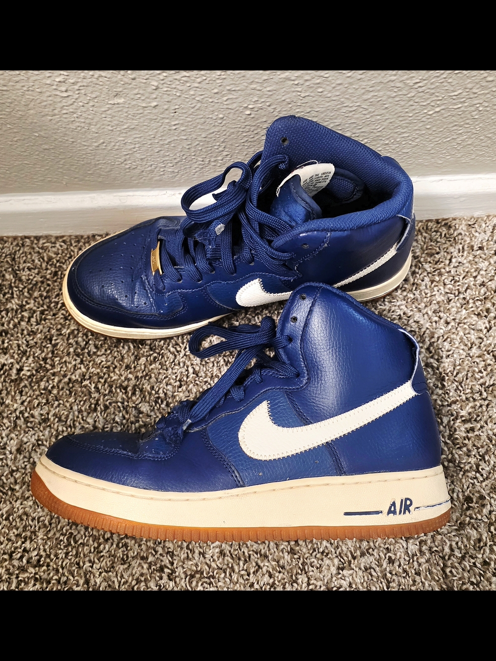 Nike Air Force 1 High 07 Coastal Blue White Retro Basketball Sneakers Men’s 8.5